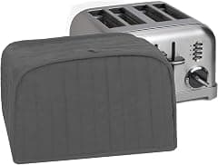 Ritz Premium Universal Four Slice Toaster Cover, 11.25" x 7.25" x 10.5", Polyester and Cotton Quilted, Fingerprint Protector, Super Soft Appliance Cover And Dust Cover, Graphite - Amazon.ae Price Tracker