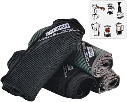 CAFEMASY Barista Micro Cleaning Towels Pack 4pcs Soft Absorbent Non-Abrasive Micro Cleaning Cloth for Barista to Clean Steam Wand Coffee or Espresso Machine - Amazon.ae Price Tracker