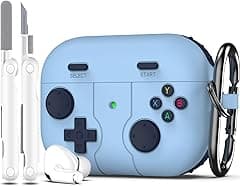 R-fun AirPods Pro 2nd/1st Generation Case Cover with Cleaner Kit, Classic Handheld Game Console Design Case Soft Skin Silicone Protective for Apple AirPods Pro Case 2023/2022/2019 - Blue - Amazon.ae Price Tracker