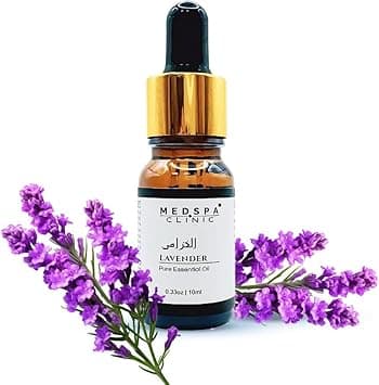 Pure Lavender Essential Oil - 100% Natural and Therapeutic Grade - Calming Aromatherapy for Stress Relief and Sleep - 10ml | 0.33oz Bottle" - Amazon.ae Price Tracker