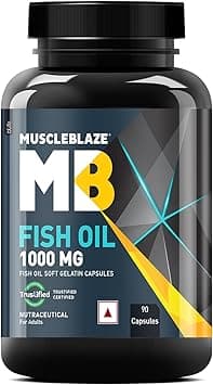 MuscleBlaze Omega 3 Fish Oil (1000mg,90 Capsules) - Amazon.ae Price Tracker