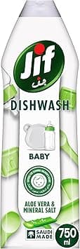JIF Baby Dishwashing Liquid, Aloe Vera & Mineral Salt, Suitable for cleaning children's dishes, 750ml - Amazon.ae Price Tracker