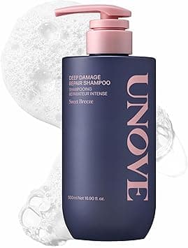 UNOVE Deep Damage Shampoo 500ml/16.91fl.oz | Nourishing Shampoo for Dry, Curly, and Color-Treated Hair | Keratin-PF Care for Softness and Shine | Deep Cleansing, Hydrating, and Oil Control - Amazon.ae Price Tracker