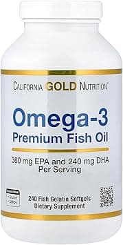 California Gold Nutrition Omega-3 240 Gelatin Softgels Premium Fish Oil - Amazon.ae Price Tracker