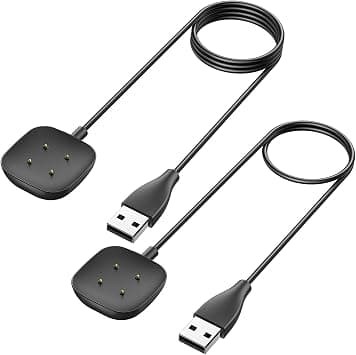 Charger for Fitbit Versa 4 /Sense 2 /Versa 3/Sense, 50cm/1.65ft 100cm/3.3ft USB Charging Station Charger Cable Cable for Fitbit Versa 4/Versa 3/Sense (100cm+100cm) - Amazon.ae Price Tracker