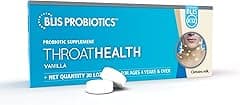 BLIS ThroatHealth Oral Probiotic, Most Potent BLIS K12 Formula Available, 2.5 Billion CFU, Throat Immunity Support for Adults and Kids, Sugar-Free Lozenges, 30 Day Supply - Amazon.ae Price Tracker