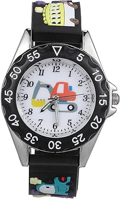 Hemobllo Children Silicone Cartoon Watch Large Dial Kids Wrist Watch Lightweight Quartz Timepiece for School Travel Outdoor Activities - Amazon.ae Price Tracker
