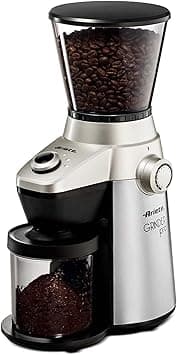 Ariete Conical Burr Electric Coffee Grinder - Ultra Fine Grind With Adjustable Cup Size - Perfect For Espresso, Drip, Pour Over and French Press Coffee - Heavy Duty Stainless Steel ART3017 Metallic - Amazon.ae Price Tracker