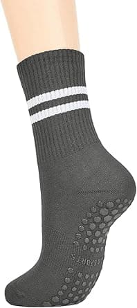 3 Pairs Sticky Grip Pilates Yoga Socks for Women Non-Slip Reformer, Barre, Ballet Dance Workout with Anti-Skid Soles (Extra Traction) - Amazon.ae Price Tracker