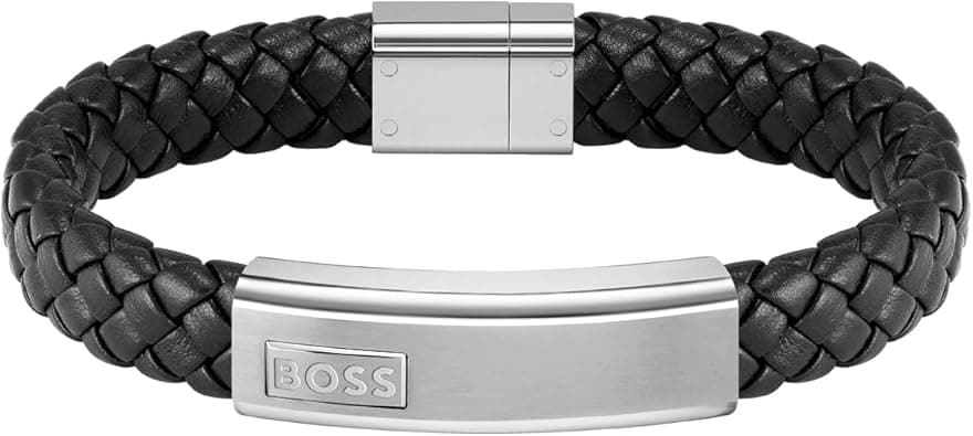 BOSS Jewelry Men's LANDER Collection Bracelet available in Black or Blue - Amazon.ae Price Tracker