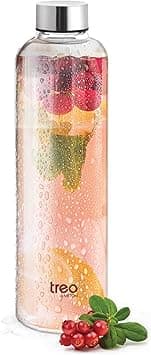 Treo by Milton Clarion Borosilicate Glass Water Bottle, 1000 ml - Amazon.ae Price Tracker