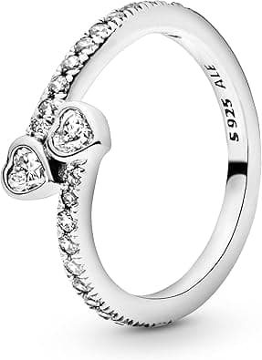 Pandora Two Sparkling Hearts ring - Amazon.ae Price Tracker
