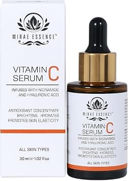 Vitamin C Face Serum with Niacinamide & Hyaluronic Acid | Brightens, Hydrates, Fades Dark Spots | Anti-Aging | Glowing Skin for Men & Women | All Skin Types | 30ml - Amazon.ae Price Tracker