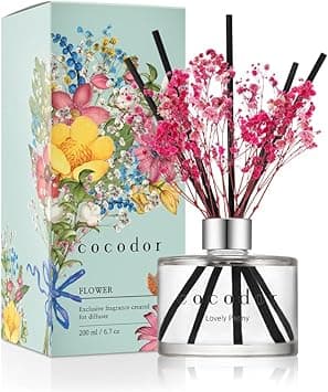 Cocodor Preserved Real Flower Reed Diffuser / Lovely Peony / 6.7oz(200ml) / 1 Pack / Reed Diffuser Set, Oil Diffuser & Reed Diffuser Sticks, Home Decor & Office - Amazon.ae Price Tracker