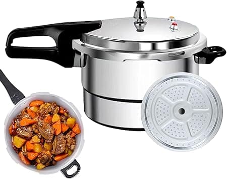 Large Pressure Cooker,7L Instant with Steaming Rack,Instant Cooker Pot Pressure Canner | for Soup Fish Stewing Cooking Induction Electric Stove Home Apartment - Amazon.ae Price Tracker