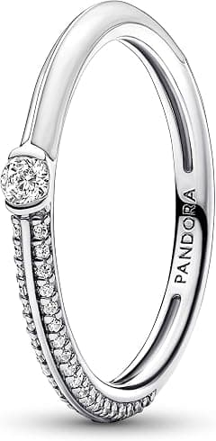 PANDORA Silberring fr Damen Pav & Wei 192528C02 - Amazon.ae Price Tracker