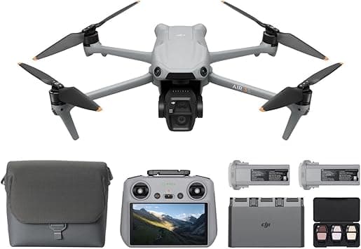 DJI Air 3S Fly More Combo (DJI RC 2), with 1' CMOS Wide-Angle & Medium Tele Camera, 4K/60fps, Omnidirectional Sensing & 3 Batteries, MOIAT Certified - UAE Version with DJI Official Warranty Support - Amazon.ae Price Tracker