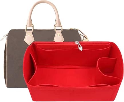 Lckaey Purse Inserts for Speedy 25 Organizer Insert, for monogram bag, HandBag protective insert Tote Bag and hand bag protector, organizer insert 1083red-M - Amazon.ae Price Tracker