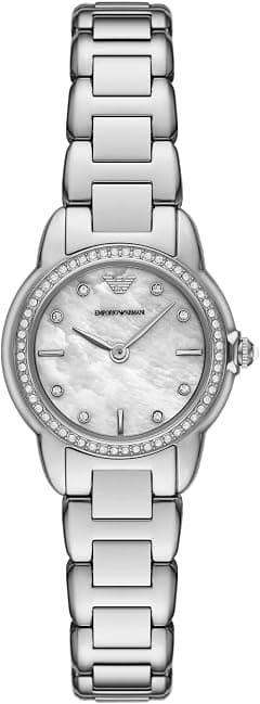 Emporio Armani Women's Two-Hand Stainless Steel Watch (Model: AR11669), Silver - Amazon.ae Price Tracker