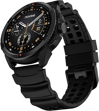 Noise Endeavour Pro Military Rugged Smartwatch, 28Days Battery, Built In GPS & Flashlight, Scratch Resistant, Titanium Alloy Bezel, 1.5" AMOLED, 5ATM Water Resistant, 1Year Warranty (Carbon Black) - Amazon.ae Price Tracker