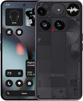 Nothing Phone (3) Cell Phone, 2025 New 5G Unlocked Phones 256GB, Android 15, Snapdragon 8s Gen4, AI Mobile Phones with Four 50MP Cameras & AMOLED Display, 5150mAh, Glyph Interface, Smartphone Black - Amazon.ae Price Tracker