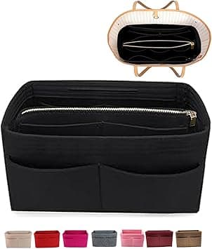 Lmeison Purse Organizer Insert for Handbags, Tote Bag Organizer with Zipper, Purse Insert for Marc Jacobs, Neverfull Mm Speedy and More, Black, Medium - Amazon.ae Price Tracker