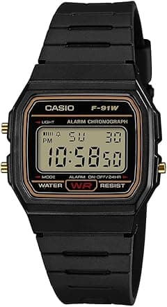 Casio Digital Watch With Resin Strap, Black, F91Wg-9Qdf - Amazon.ae Price Tracker
