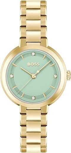 BOSS Sena Women's 34mm Stainless Steel Quartz Watch - Water Resistant up to 3ATM/30 Meters, Contemporary Design - Amazon.ae Price Tracker