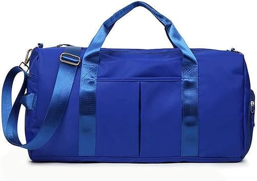 KARRESLY Sports Gym Bag for Women Travel Duffel Bag with Wet Pocket and Shoes Compartment for Training Swim Yoga(Blue1) - Amazon.ae Price Tracker