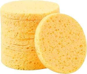 10 Pcs Facial Sponges, Cellulose Face Sponge, Face Cleansing Washing Sponges, Make Up Remover Sponges Pads, Beauty Sponges for Facial SPA Massage Makeup Removal (Yellow) (Round) - Amazon.ae Price Tracker