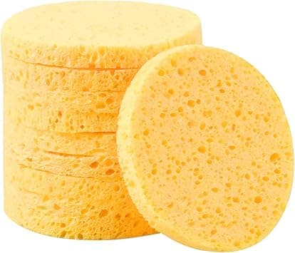 10 Pcs Facial Sponges, Cellulose Face Sponge, Face Cleansing Washing Sponges, Make Up Remover Sponges Pads, Beauty Sponges for Facial SPA Massage Makeup Removal (Yellow) (Round) - Amazon.ae Price Tracker