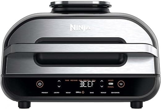 Ninja Foodi MAX Health Grill and Air Fryer, 6 Cooking Functions, Cyclonic Air Technology, Temperature Control, 3.8 L, Grey/Silver, AG551ME, 2 Years Warranty - Amazon.ae Price Tracker