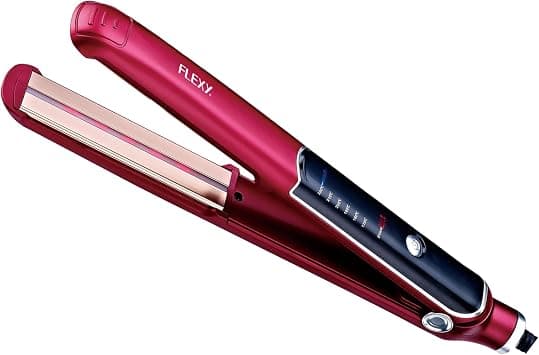 Flexy Professional Hair Straightener - Salon-grade flat iron with fast heat-up, adjustable temperature, ceramic plates, and anti-frizz technology for smooth, sleek hair styling at home or in the salon - Amazon.ae Price Tracker