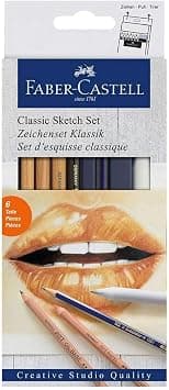 Faber-Castell Classic Pitt Monochrome Charcoal Sketch Set Box Of 6Pc - Amazon.ae Price Tracker
