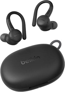 Belkin SoundForm ActiveFit Wireless Earphones with Built-in Microphone, USB-C Fast Charging, 36H Battery Life, IP54 Water Resistance - Bluetooth Earbuds for iPhone, iPad, Galaxy, Pixel, & More - Black - Amazon.ae Price Tracker
