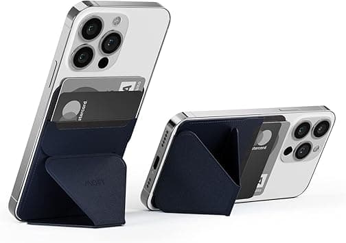 MOFT Reusable Adhesive 4-in-1 Cell Phone Grip, Phone Stand, Card Holder, Adjustable Viewing Angles, Thin Design with Grip to be Held for All iPhone Android Smartphones (Dark Blue) - Amazon.ae Price Tracker
