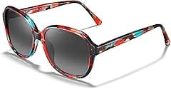 CARFIA Acetate Polarized Sunglasses for Women UV Protection Retro Trendy Big Sunnies CA2024 - Amazon.ae Price Tracker