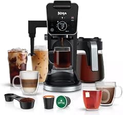 Ninja CFP301 DualBrew Pro Specialty 12-Cup Drip Maker with Glass Carafe, Single-Serve for Coffee Pods or Grounds, with 4 Brew Styles, Frother & Separate Hot Water System, Black - Amazon.ae Price Tracker
