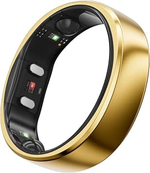 RingConn Gen 2, World’s First Smart Ring with Sleep Apnea Monitoring, No APP Subscription, 12-Day Battery Life, Stress/Heart Rate/Women's Health Tracker, Android & iOS Compatible (Gold, Size 10) - Amazon.ae Price Tracker