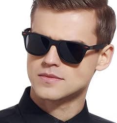 Polarized Square Sunglasses – Lightweight Black Frame for Driving, Sports & Outdoor Activities - Amazon.ae Price Tracker
