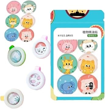 Mosquito Repellent Stickers Patches 108 Pcs with Reusable Mosquito Repellent Buckle 4pcs Natural Pure Essential Oil Anti-Mosquito Patches for Kid Adult Children(Sticker random) - Amazon.ae Price Tracker