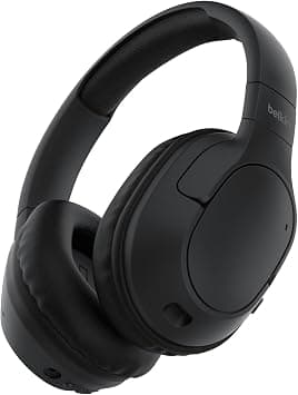 Belkin SoundForm Surround Bluetooth Over-Ear Headphones, Environmental Noise Cancelling Headphones, Wireless with 60H Playtime & Soft Ear Cups for iPhone, Galaxy, iPad, Travel, Home, or Office - Black - Amazon.ae Price Tracker