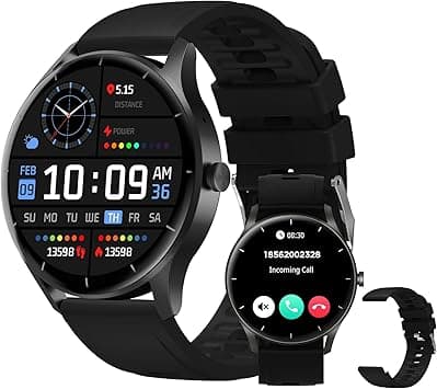 PEJE Smart Watches For Men,1.28" Display,Prayer Alerts,Arabic Support,Bluetooth Calls,IP68 Waterproof,Spo2/Hr/Sleep Tracking,123+ Sports Modes,7-Day Battery (230mah),Ios/Android.(Black) - Amazon.ae Price Tracker