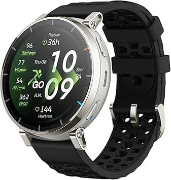 Amazfit Active 3 Premium GPS Running Smart Watch, 1.32" AMOLED Sapphire Display, 12-Day Battery, 4GB Storage, Offline Maps, 170+ Workout Modes, 5 ATM, Heart Rate & Fitness Tracker for Android & iPhone - Amazon.ae Price Tracker