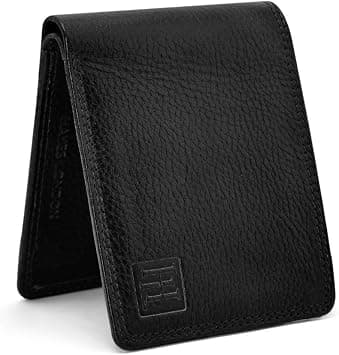 HAYES LONDON Genuine Leather Wallet for Men, Original Wallet with RFID Blocking, Bifold Purse with 8 Compartments, Signature Black, Casual - Amazon.ae Price Tracker