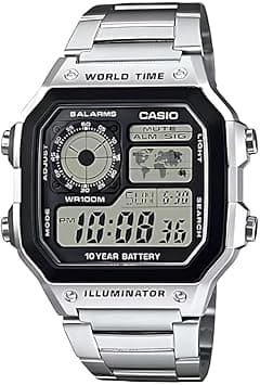 Casio Men's Watch - AE-1200WHD-1AVDF Black Dial, Silver Band - Amazon.ae Price Tracker