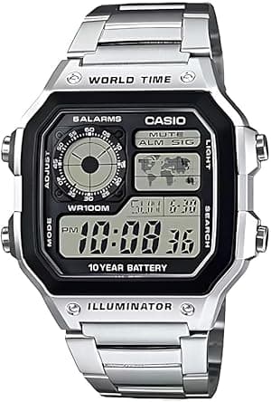 Casio Men's Watch - AE-1200WHD-1AVDF Black Dial, Silver Band - Amazon.ae Price Tracker