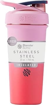 Blender Bottle Strada Sleek Shaker Cup Insulated Stainless Steel Water with Wire Whisk, 25-Ounce, Flamingo Ombre - Amazon.ae Price Tracker