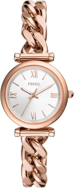 Fossil Carlie Mini Women's Watch with Stainless Steel or Leather Band - Amazon.ae Price Tracker