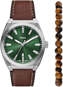 Fossil Everett Watch for Men, Quartz Movement with Stainless Steel or Leather Strap - Amazon.ae Price Tracker